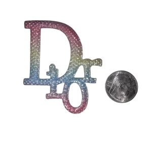 Designer Iron on Patch Multi color Bling